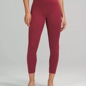 Lululemon Wunder Under Leggings Size 14 Merlot‎ 25 High Rise Luxtreme